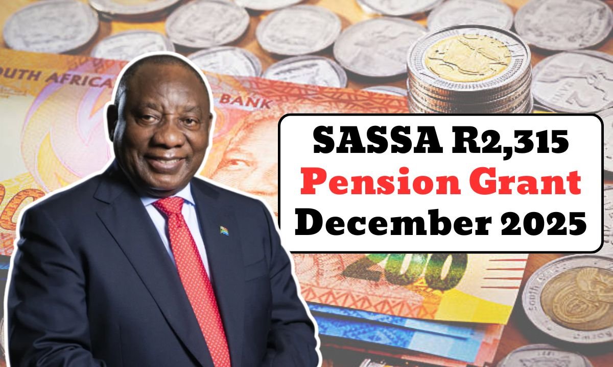 SASSA R2,315 Pension Grant December 2025